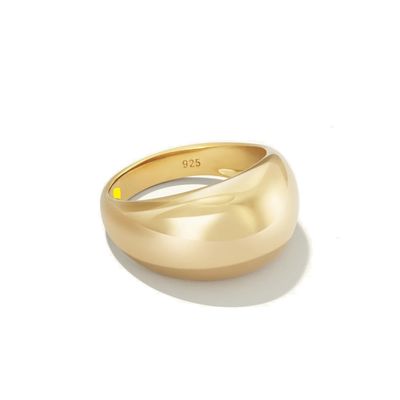 Grijze ontwerp 925 Sterling zilver koepel ring