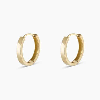 18k goud geplatte gewone knuffels solide mode oorbellen sieraden voor meisjes klassiek ontwerp
