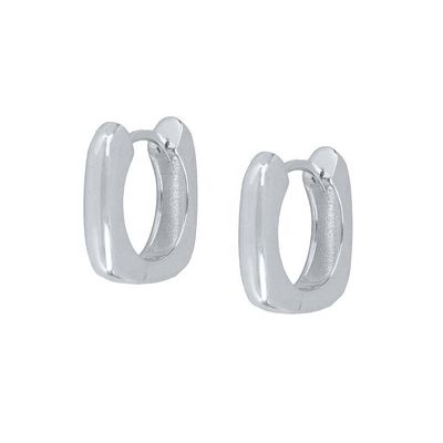 EARRINGS Echte 18k goud geplatte hoop Huggie Sterling zilver 925 sieraden voor vrouwen meisjes
