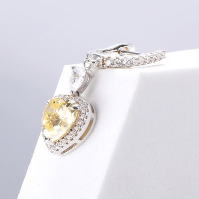 OEM Liefde Hart Diamanten Oornappen 925 Sterling Zilver Liefde Hart Oornappen