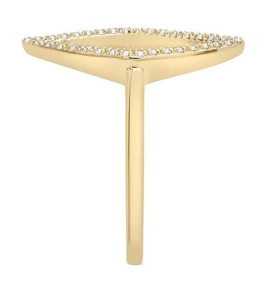 Verloving Wit CZ Rhombus Verklaring Ring Goud 925 Sterling Zilver Juwelen voor vrouwen