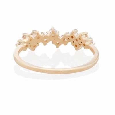 925 Sterling zilver sieraden Prong Setting Mini Clear CZ Band Rings voor vrouwen Sterling