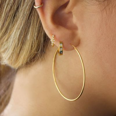 Stijlvolle oorbellen 14K goud Vermeil sterren set Diamant knuffels voor moeiteloze stijl