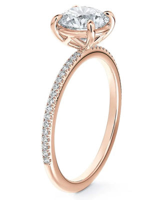 925 Sterling zilver Braziliaans Rond Wit CZ Verlovingsring Fijne sieraden Accessoires