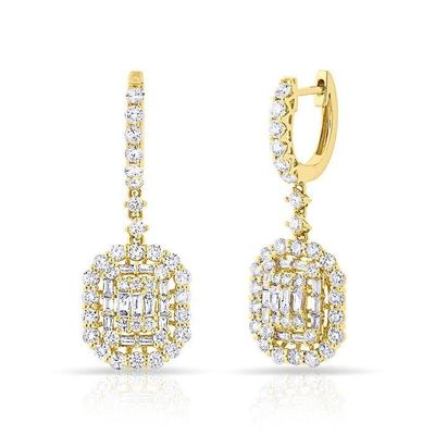 Witte CZ oorbellen 925 Sterling zilver klassieke stijl voor verloving en bruiloft