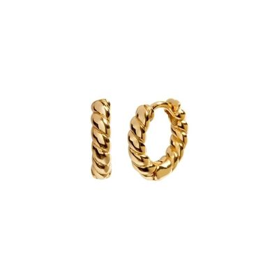 18K goud verklaring Hoop oorbellen verklaring 925 Sterling zilver oorbellen