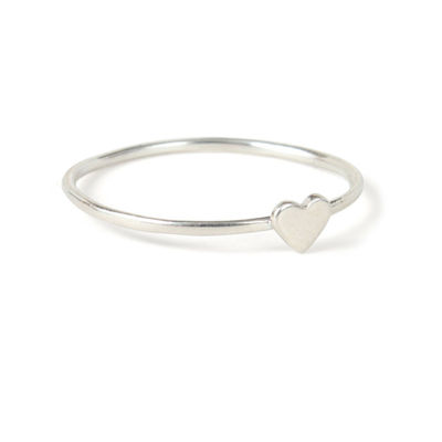 Delicate Plain Design Heart Ring Echte 925 Sterling Zilver 18K Goud Plating Tarnish Free