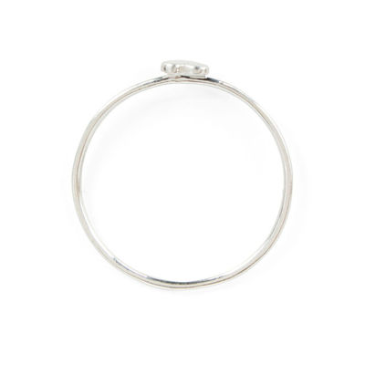Delicate Plain Design Heart Ring Echte 925 Sterling Zilver 18K Goud Plating Tarnish Free