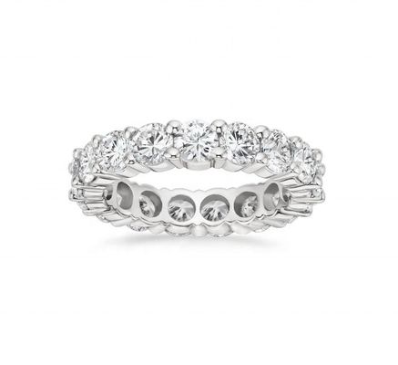 925 Sterling Silver Eternity Bands Ring Rhodium Plated Handgemaakte Ringen Technische sieraden