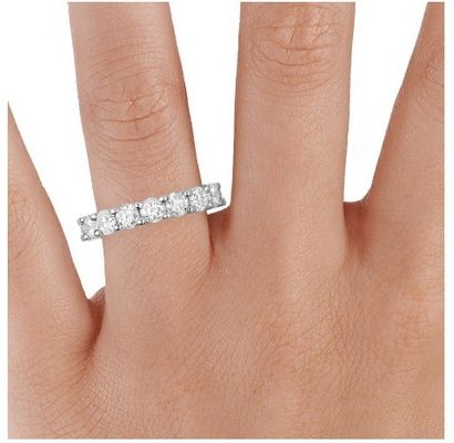 925 Sterling Silver Eternity Bands Ring Rhodium Plated Handgemaakte Ringen Technische sieraden