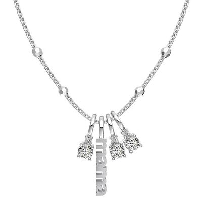 Witte CZ 4mm 925 zilveren ketting vrouwelijke Zircon steen ketting luxe DIY