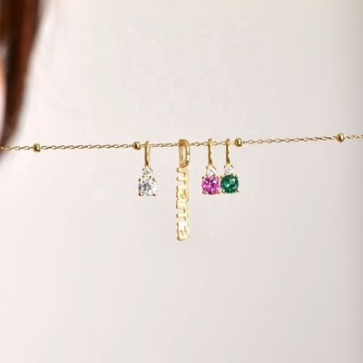 Witte CZ 4mm 925 zilveren ketting vrouwelijke Zircon steen ketting luxe DIY