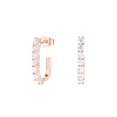 Trendy 925 Sterling Silver 14k Gold Trendy Bend Stud oorbellen voor vrouwen Meisjes Juwelen