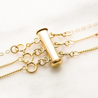 925 Sterling zilveren sieraden Nieuwste 18K goud geplatte gelaagde ketting amuletten