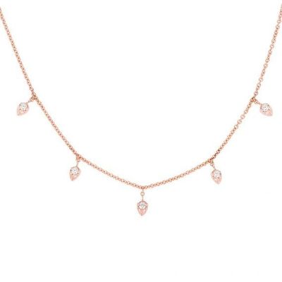 18K goud geplatte ketting 925 Sterling zilver fijne ketting voor vrouwen princess cut design