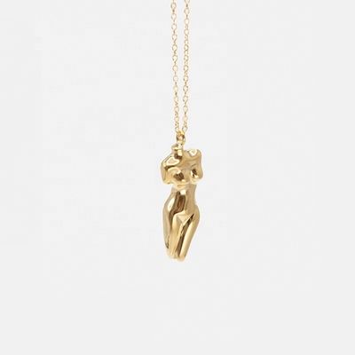 925 Sterling Silver Venus Vrouwen Lichaam hanger halsketting aanpasbaar voor uw outfit
