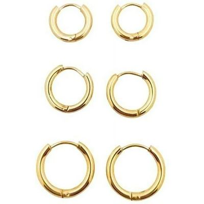 Simply Rose Gold 8mm Hinged Huggie Kleine Hoop Earrings van roestvrij staal Voor het afstuderen