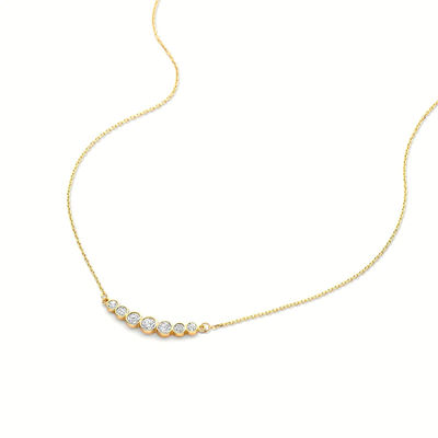 Minimalistisch 925 Sterling zilver Tennis hanger halskettingen voor vrouwen laag stapelbare halskettingen