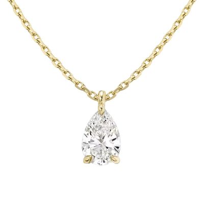 925 Sterling Zilveren Peergeslepen Zirkoon Hangerketting voor Dames