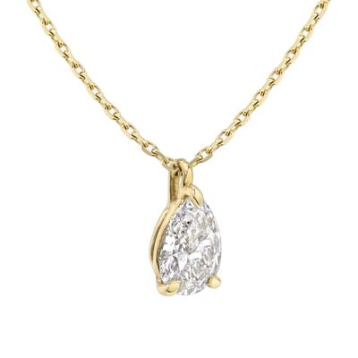 925 Sterling Zilveren Peergeslepen Zirkoon Hangerketting voor Dames