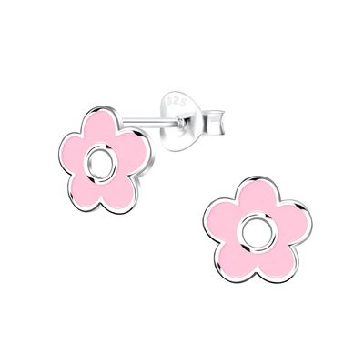925 Sterling Zilver Hypoallergene Kinder Oorknopjes 18K Goud Verguld