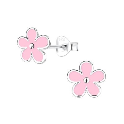 925 Sterling Zilver Hypoallergene Kinder Oorknopjes 18K Goud Verguld