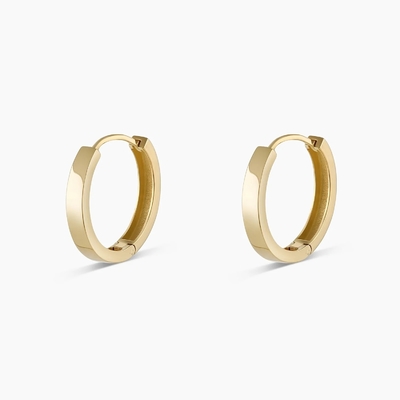 18k goud geplatte gewone knuffels solide mode oorbellen sieraden voor meisjes klassiek ontwerp