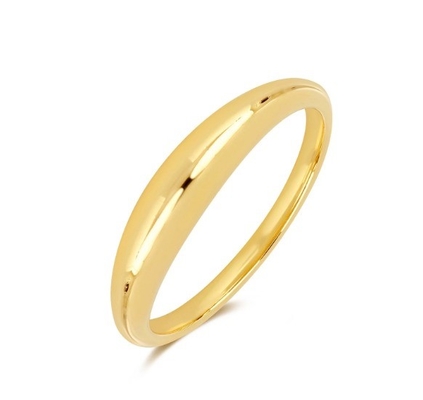 Platte 18K goud geplatte Boho 925 Sterling zilver stapelende vrouwenringen