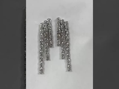 Witte ovaalsteen tennissnoer