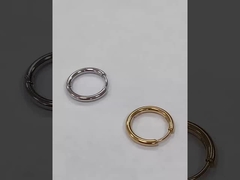 Simply Rose Gold 8mm Hinged Huggie Kleine Hoop Earrings van roestvrij staal Voor het afstuderen